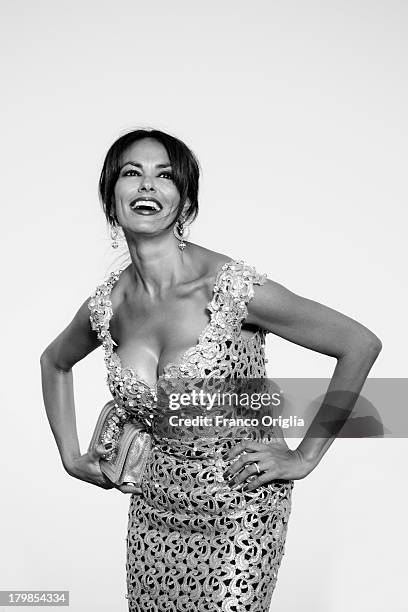 Italian actress and producer Maria Grazia Cucinotta poses for a portrait session as part of the 70th Venice International Film Festival on September...