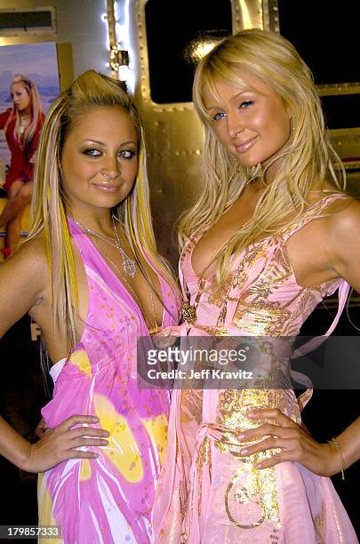 Nicole Richie and Paris Hilton during The Simple Life 2 Welcome Home Party at The Spider Club in Hollywood, CA, United States.
