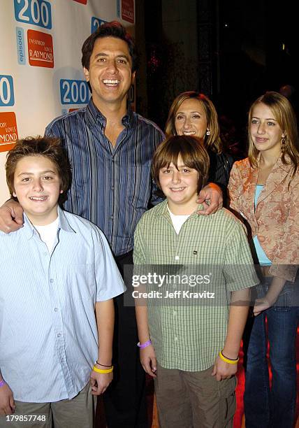 Ray Romano, sons Matthew Romano and Gregory Romano, wife Anna Scarpulla and daughter Alexandra Romano