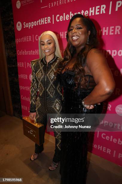 Blac Chyna and Nikkia Tene McClain attend the Support Your Girlfriend's POWER Experience Awards 2023 on November 16, 2023 in New York City.