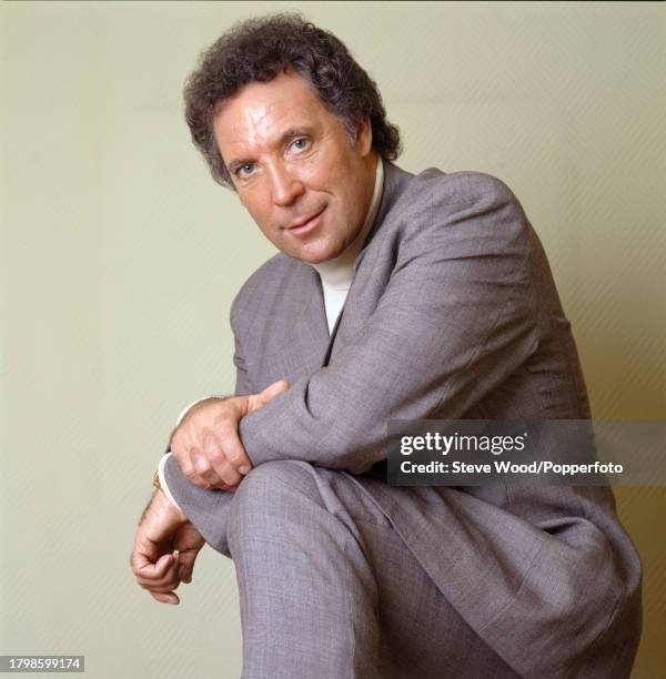 Welsh singer Tom Jones, photographed in Chicago, USA in April, 1991.