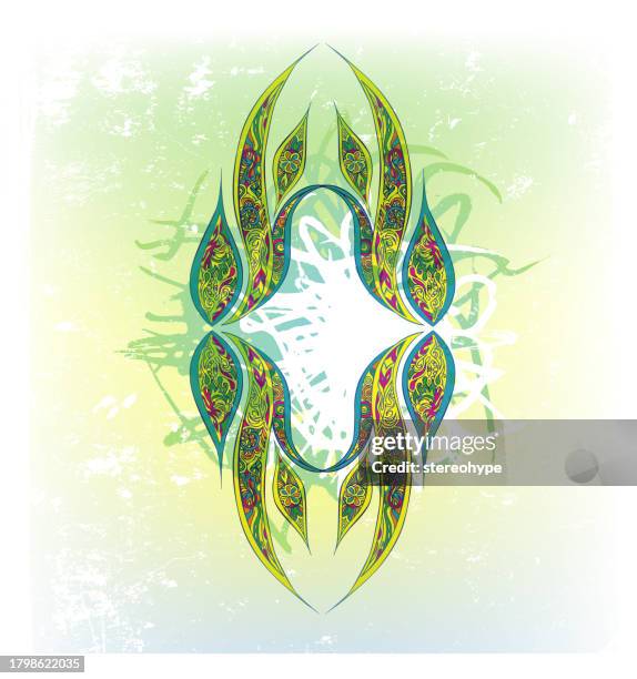 the flame portal - tunnel entrance flower stock illustrations