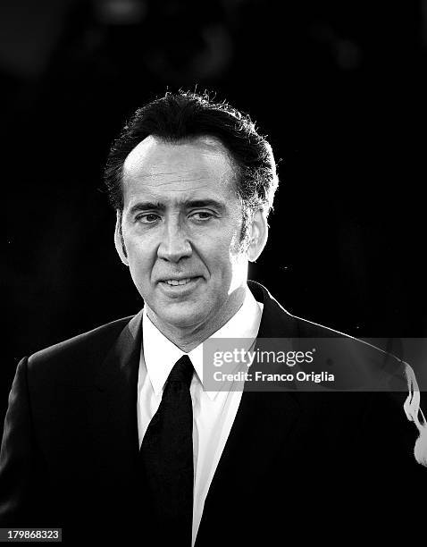 Actor Nicolas Cage attends the 'Joe' Premiere during The 70th Venice International Film Festival at Palazzo Del Cinema on August 30, 2013 in Venice,...