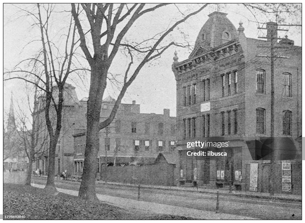 Antique image of Hampden County, Massachusetts: Springfield, West State Street