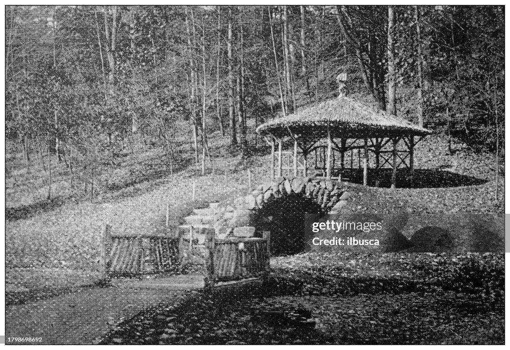 Antique image of Hampden County, Massachusetts: Springfield, Forest Park, Grotto and Temple