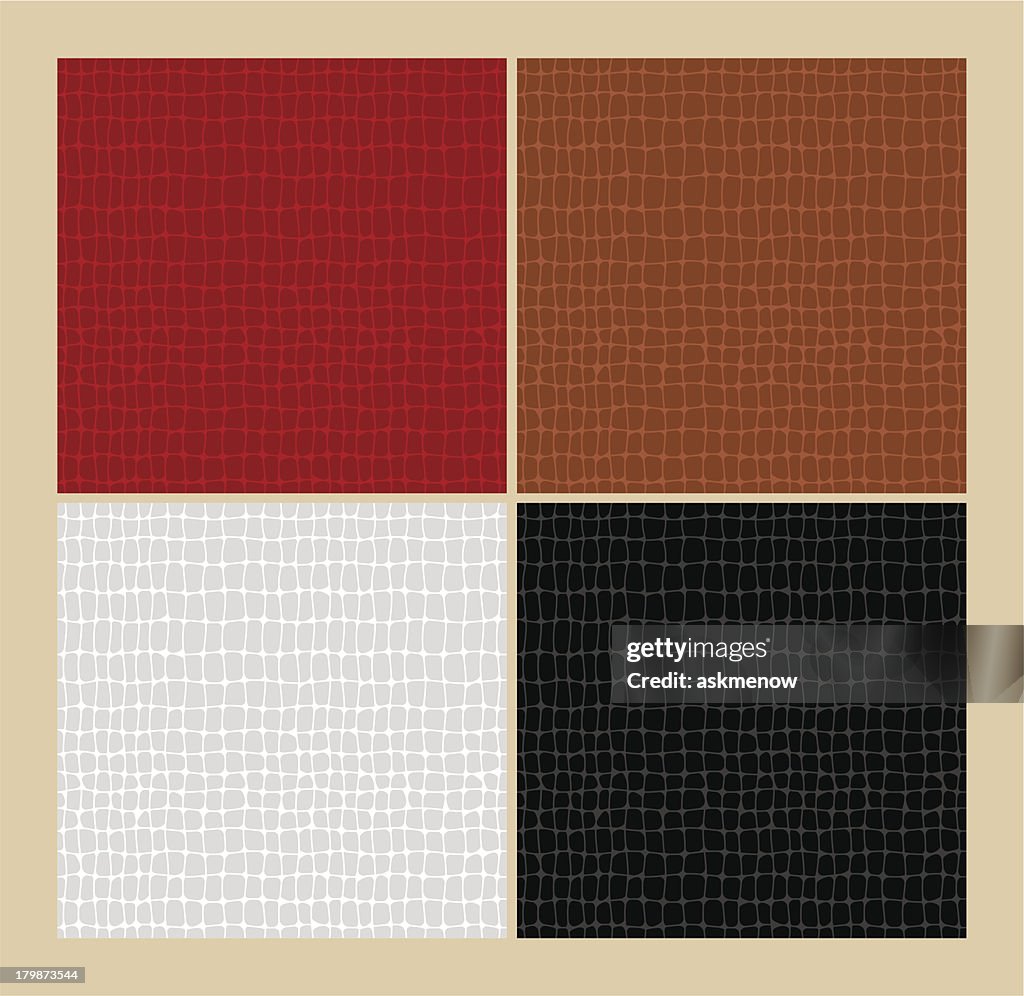 Seamless alligator skin patterns