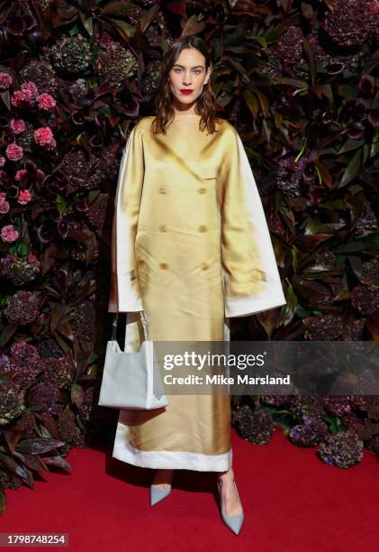 Alexa Chung attends British Vogue's 2023 "Forces For Change" Party at The MAINE Mayfair on November 23, 2023 in London, England.