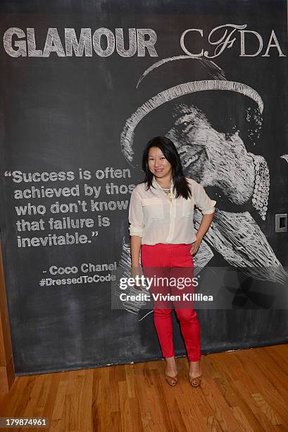 AndFounder of Zola Shan-Lyn Ma attends Glamour And CFDA Host Dressed To Code: A Fashion Hackathon on September 7, 2013 in New York City.