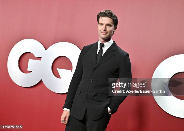 Patrick Schwarzenegger attends the 2023 GQ Men of the Year at Bar Marmont on November 16, 2023 in Los Angeles, California.