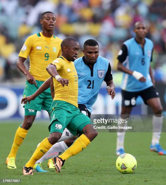 Bernard Parker of South Africa in action during the 2014 FIFA World Cup Qualifier match between South Africa and Botswana from Moses Mabhida Stadium...