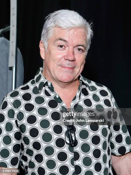 Tim Blanks attends the Lacoste show during Spring 2014 Mercedes-Benz Fashion Week at The Theatre at Lincoln Center on September 7, 2013 in New York...