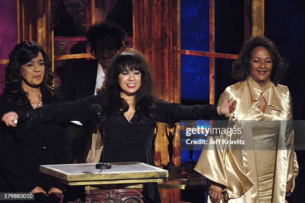 Estelle Bennett, Ronnie Spector and Nedra Talley of The Ronettes, inductees