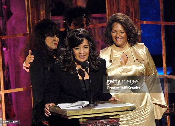 Estelle Bennett, Ronnie Spector and Nedra Talley of The Ronettes, inductees