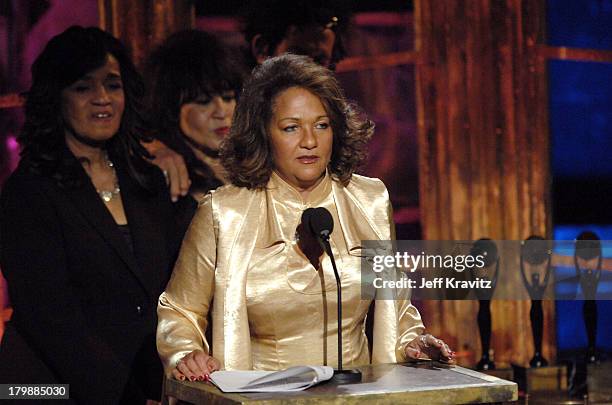 Estelle Bennett, Ronnie Spector and Nedra Talley of The Ronettes, inductees