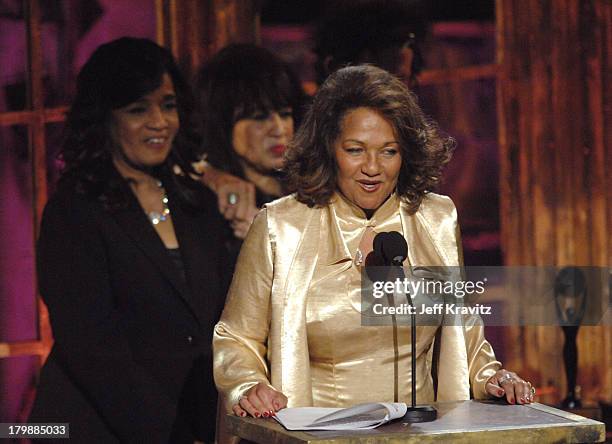 Estelle Bennett, Ronnie Spector and Nedra Talley of The Ronettes, inductees