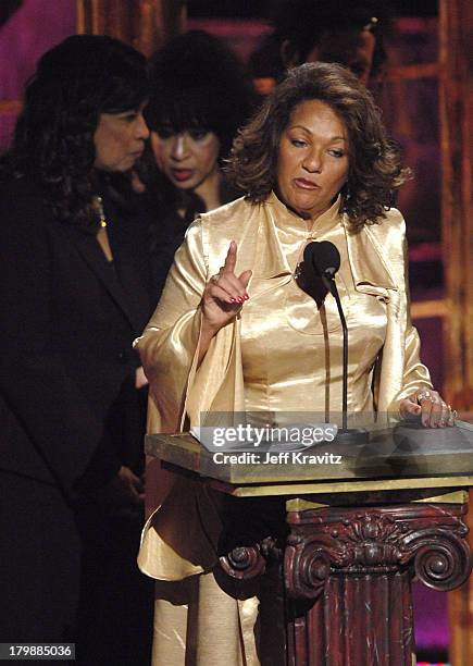 Estelle Bennett, Ronnie Spector and Nedra Talley of The Ronettes, inductees