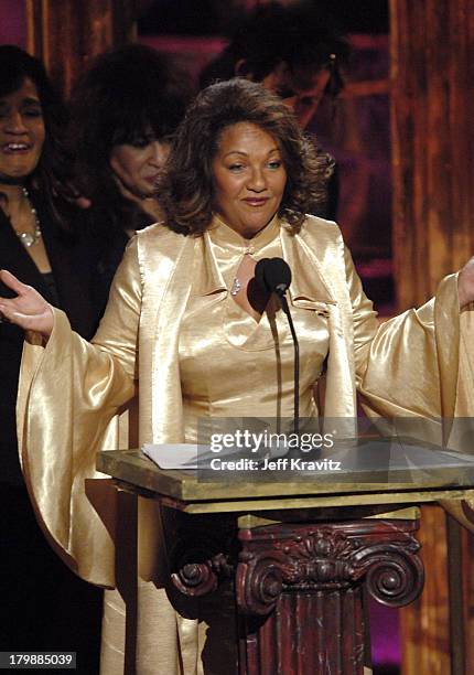 Estelle Bennett, Ronnie Spector and Nedra Talley of The Ronettes, inductees