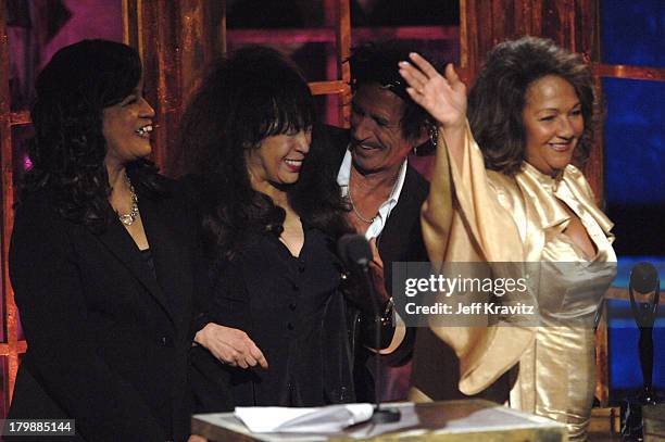 Estelle Bennett, Ronnie Spector and Nedra Talley of The Ronettes, inductees