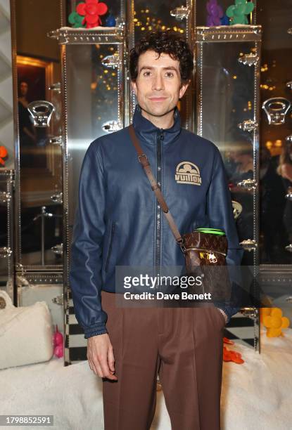 Nick Grimshaw attends the Claridge's Christmas Tree Party 2023 by Louis Vuitton launch party on November 23, 2023 in London, England.