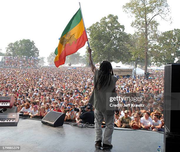 Damian Jr. Gong Marley during Bonnaroo 2006 - Day 2 - Damian Jr. Gong Marley at Which Stage in Manchester, Tennessee, United States.