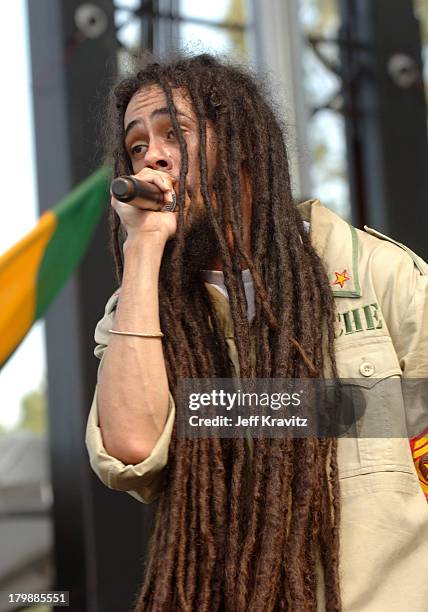 Damian Jr. Gong Marley during Bonnaroo 2006 - Day 2 - Damian Jr. Gong Marley at Which Stage in Manchester, Tennessee, United States.