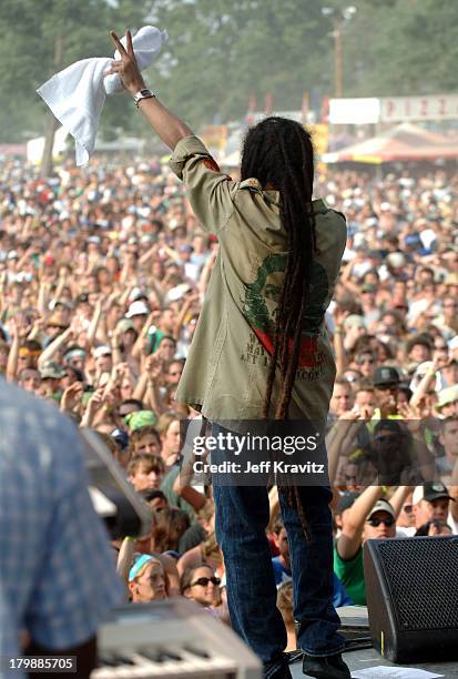 Damian Jr. Gong Marley during Bonnaroo 2006 - Day 2 - Damian Jr. Gong Marley at Which Stage in Manchester, Tennessee, United States.