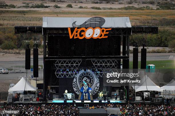 The group Cypress Hill performs during the Vegoose Music Festival 2007 at Sam Boyd Stadium on October 27, 2007 in Las Vegas, Nevada.