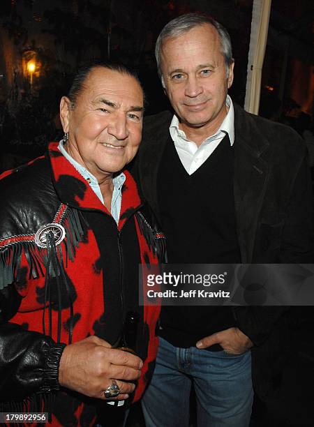 August Schellenberg and Tom Thayer during HBO 2007 Pre-Golden Globes Party at Chateau Marmont in Los Angeles, California, United States.