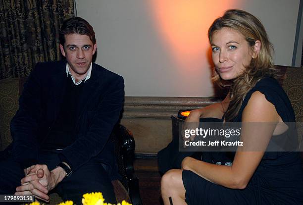 Ben Elliot and Sonya Walger during HBO's Annual Pre-Golden Globes Private Reception at Chateau Marmont in Los Angeles, California, United States.