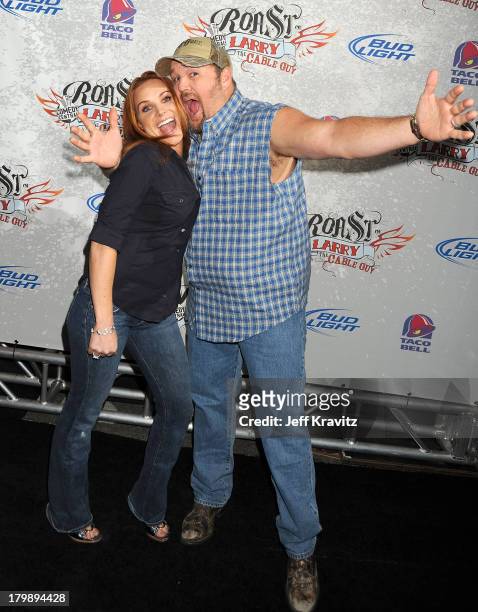 Larry The Cable Guy and wife Cara Whitney attend Comedy Central's Roast of Larry the Cable Guy held at The Warner Brothers Studio Lot on March 1,...