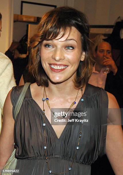 Milla Jovovich during Rickard Shah's Limited Edition Icon Collection Launch Party to Benefit Keep A Child Alive at Iconology at Iconology in Los...