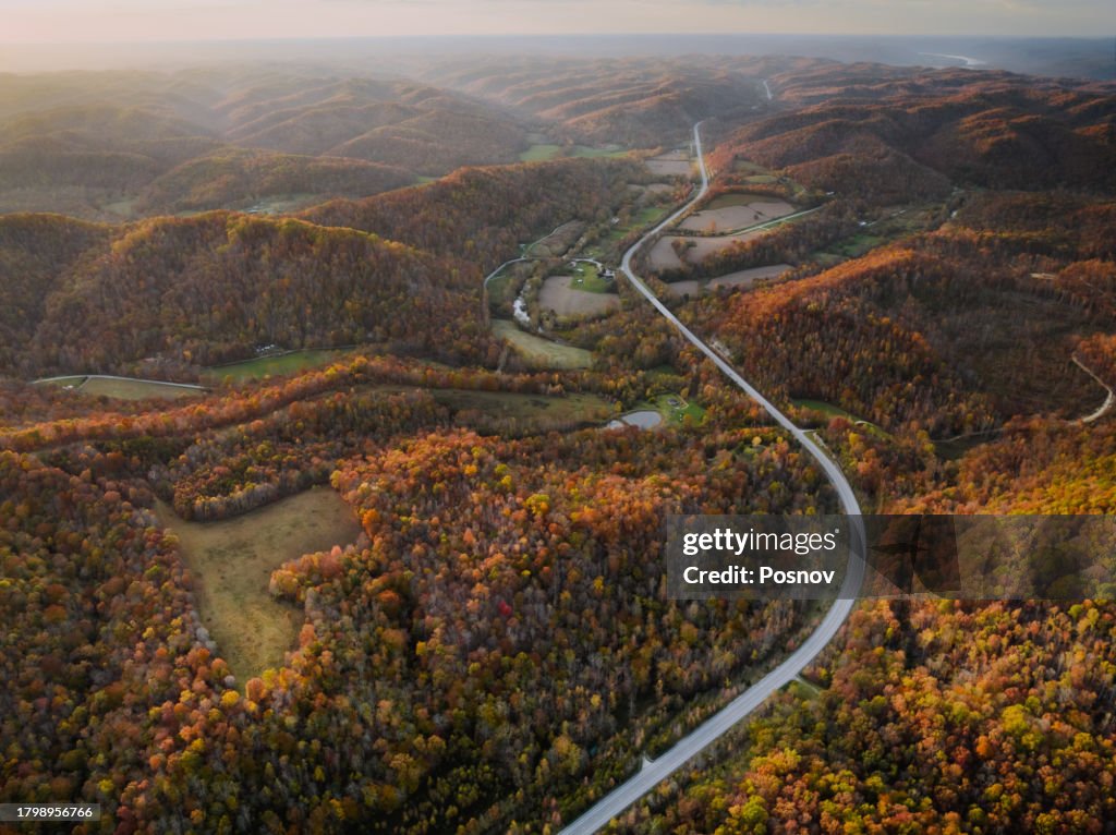 Appalachian Foothills in rural Kentucky