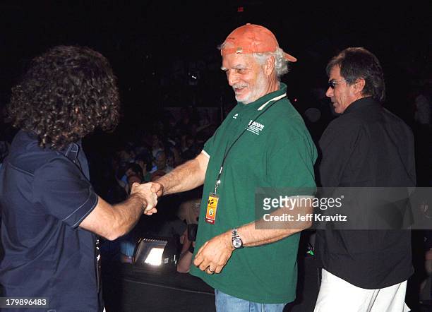 Dweezil Zappa with Bill Kreutzmann and Mickey Hart of the Grateful Dead
