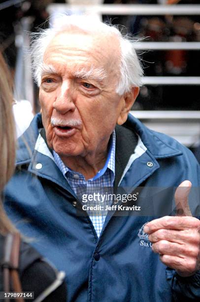 Walter Cronkite during Green Apple Music Festival - Mickey Hart - April 21, 2006 at Stage at 44th & Vanderbilt in New York City, New York, United...