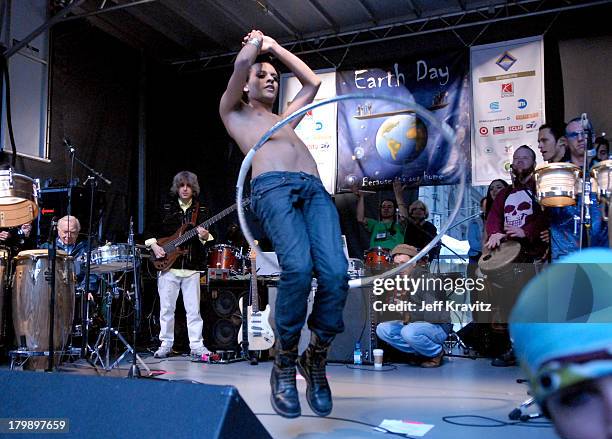 Dancer from the Mutaytor during Green Apple Music Festival - Mickey Hart - April 21, 2006 at Stage at 44th & Vanderbilt in New York City, New York,...