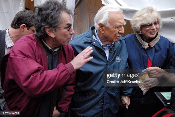 Mickey Hart and Walter Cronkite during Green Apple Music Festival - Mickey Hart - April 21, 2006 at Stage at 44th & Vanderbilt in New York City, New...