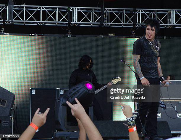 Papa Roach during KROQ Inland Invasion 2006 at Hyundai Pavilion at Glenn Helen in San Bernardino, California, United States.