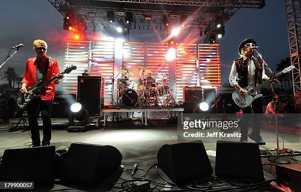Musical group Love and Rockets performs during day 3 of the Coachella Valley Music and Arts Festival held at the Empire Polo Field on April 27, 2008...