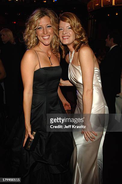 Laura Wright and Michelle Stafford during 33rd Annual Daytime Emmy Awards - Backstage and Audience at Kodak Theater in Hollywood, California, United...