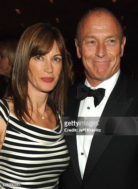 Amanda Pays and Corbin Bernsen during 33rd Annual Daytime Emmy Awards - Backstage and Audience at Kodak Theater in Hollywood, California, United...