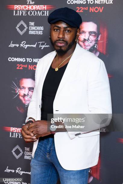 Ben Ofoedu attends the documentary premiere of "The Psychopath Life Coach" at The Curzon Mayfair on November 17, 2023 in London, England.