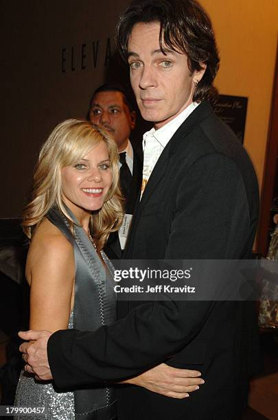 Rick Springfield and Barbara Porter during 33rd Annual Daytime Emmy Awards - Backstage and Audience at Kodak Theater in Hollywood, California, United...