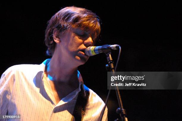 Thurston Moore of Sonic Youth during Coachella Valley Music and Arts Festival - Day One - Sonic Youth at Empire Polo Field in Indio, California,...