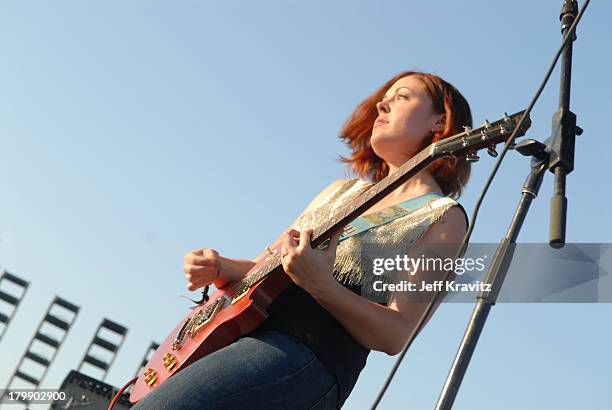 Corin Tucker of Sleater-Kinney during 2006 Coachella Valley Music and Arts Festival - Day Two in Indio, California, United States.