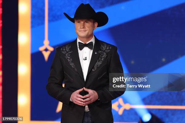 Host Pete Hegseth speaks onstage during the 2023 FOX Nation Patriot Awards at The Grand Ole Opry on November 16, 2023 in Nashville, Tennessee.