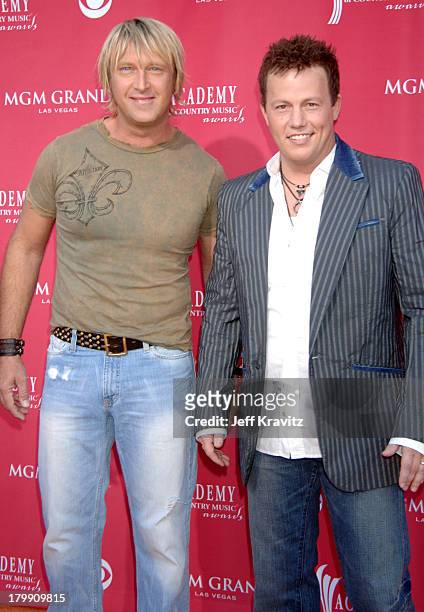 Keech Rainwater and Dean Sams of Lonestar during 41st Annual Academy of Country Music Awards - Arrivals at MGM Grand Theater in Las Vegas, Nevada,...