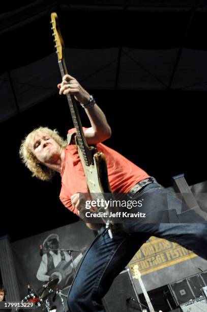 Kenny Wayne Shepherd performs during the 41st Annual New Orleans Jazz & Heritage Festival Presented by Shell at the Fair Grounds Race Course on May...