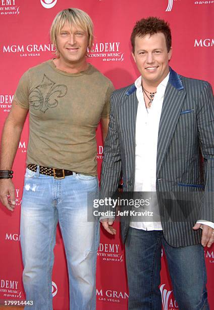 Keech Rainwater and Dean Sams of Lonestar during 41st Annual Academy of Country Music Awards - Arrivals at MGM Grand Theater in Las Vegas, Nevada,...