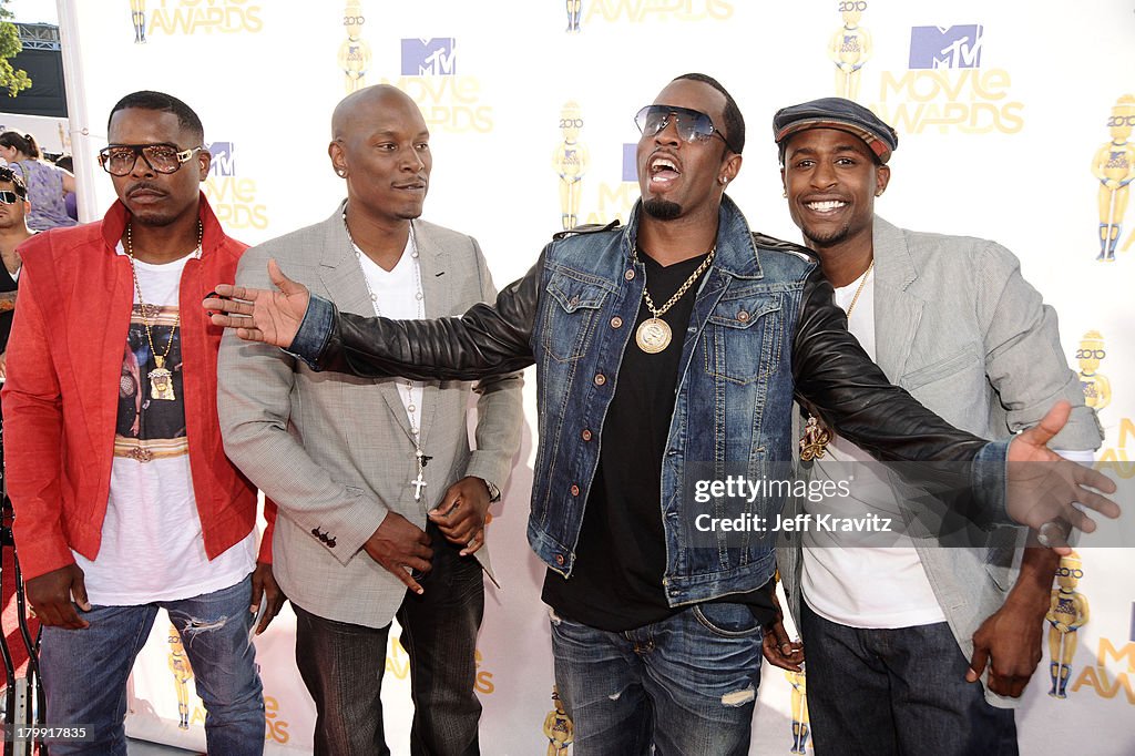 Tyrese Gibson and Sean Diddy Combs arrive at the 2010 MTV Movie... News