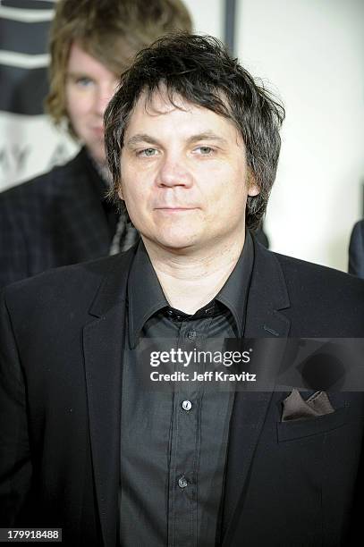 Musician Jeff Tweedy of Wilco arrives to the 50th Annual GRAMMY Awards at the Staples Center on February 10, 2008 in Los Angeles, California.